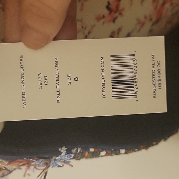 NWT Tory Burch Tweed Fringe Dress - Picture 4 of 5
